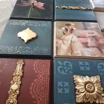 Load image into Gallery viewer, Resin decorative moulding, Furniture onlay resin Decor Furniture Upcycling Molding Shabby Chic Decor Furniture Mold scrapbooking appliques
