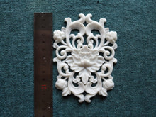 Load image into Gallery viewer, Resin flower bouquet applique, furniture appliques, flower mouldings, decorative elements,
