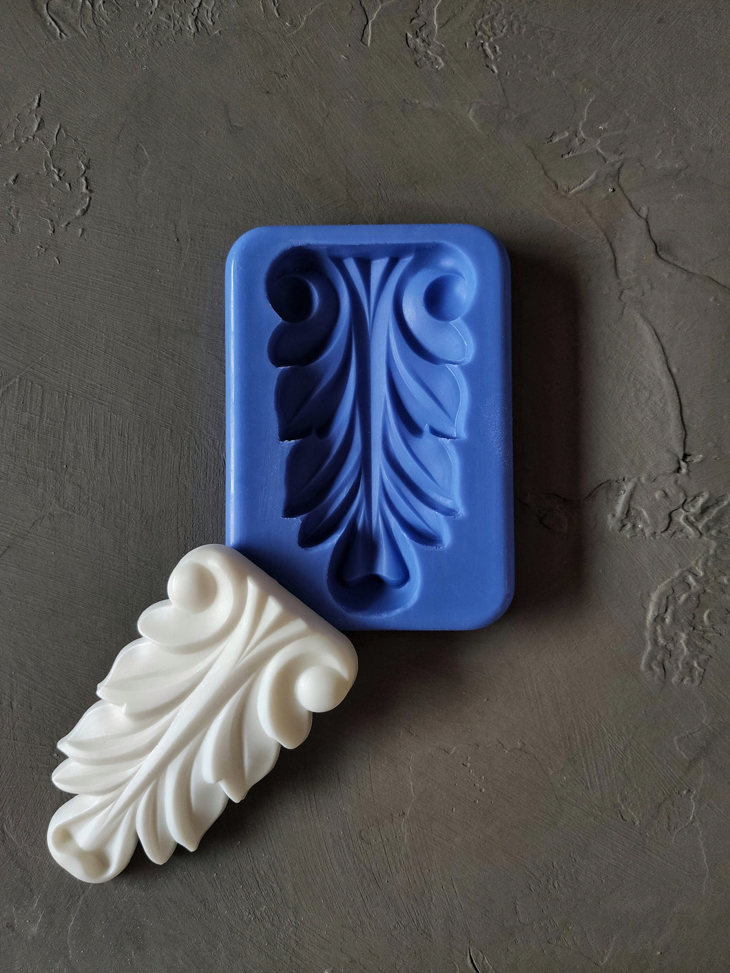 Silicone Mold Acanthus overlay, mold for clay, mold for resin, furniture upcycling, furniture appliques
