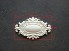 Load image into Gallery viewer, Resin furniture embellishment, furniture appliques, vintage upcycling elements, resin overlays
