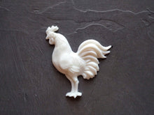 Load image into Gallery viewer, Rooster resin applique, resin mouldings, furniture appliques, birds onlay, rooster casting
