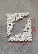 Load image into Gallery viewer, Silicone mold chic corner furniture appliques decorative corner applique corner furniture molds concrete mold
