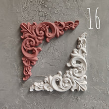 Load image into Gallery viewer, Silicone mold chic corner furniture appliques decorative corner applique corner furniture molds concrete mold
