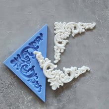 Load image into Gallery viewer, Silicone mold chic corner furniture appliques decorative corner applique corner furniture molds concrete mold
