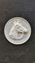 Load image into Gallery viewer, Horse head medallion d=15cm/5,9inch, furniture appliques, Horse cameo, wall medallion, resin mouldings
