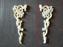 Load image into Gallery viewer, Furniture Corners set (1left+1right) // Ornament Appliques // Furniture Moulding // Corners // Furniture Decor // Onlays
