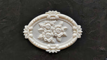 Load image into Gallery viewer, Large Applique Flower Bouquet // Appliques // Resin Onlay / Flower onlay/ Moulding/ Furniture moulding
