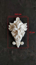 Load image into Gallery viewer, Large Chinoiserie Demon Head Mold / Applique Mold / Silicone Mold / Wall Decoration / Mold / Big Mold /Demon Mold / Silicone Mould

