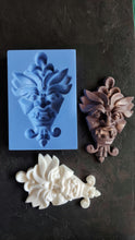 Load image into Gallery viewer, Large Chinoiserie Demon Head Mold / Applique Mold / Silicone Mold / Wall Decoration / Mold / Big Mold /Demon Mold / Silicone Mould
