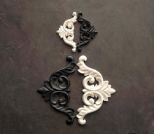 Load image into Gallery viewer, Decorative corners set (2pcs) , furniture appliques, resin corners, frame corners
