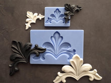 Load image into Gallery viewer, Silicone Mold for decorative vintage corners, furniture embellishment, molds for clay, moulds for resin, furniture appliques,
