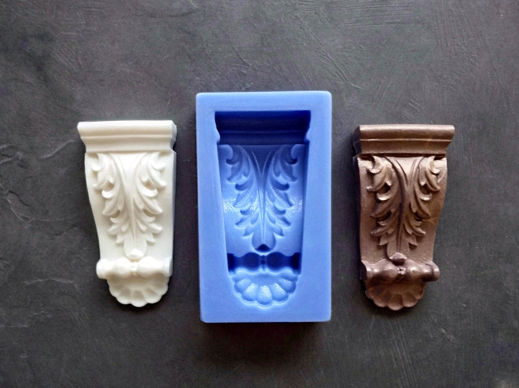 Silicone Mold Bracket Furniture Applique Bracket Mold Decorative Bracket Resin Onlay Mould Furniture Decor Molding Resin Molds Chic bracket