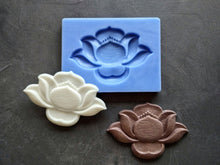 Load image into Gallery viewer, Silicone Mold Lotus, Furniture embellishment, Lotus Mold Decorative Lotus Resin Onlay Mould Furniture upcycling
