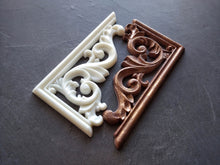 Load image into Gallery viewer, Resin Corners Set  (1Left+1Right)  Chic Corners for furniture upcycling or home art projects
