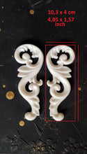 Load image into Gallery viewer, Furniture resin chic appliques for furniture upcycling ,  , applique mold , furniture applique  mould for furniture
