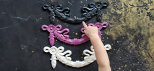 Load image into Gallery viewer, Large Swag Bow Silicone Mold For furniture upcycling or any home art projects  / Mold for Resin , Mold fro clay , Bow moulds

