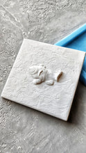 Load image into Gallery viewer, Silicone mold with fish applique, mold for concrete, mold for resin, moulds for clay, fish appliques, backsplash tiles, tiles molds
