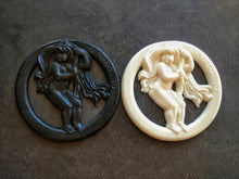Load image into Gallery viewer, Virgo zodiac sign resin medallion, zodiac pediment, furniture appliques, zodiac art decor, virgo moulding, astralogy sign
