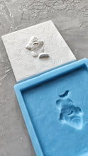 Load image into Gallery viewer, Silicone mold with fish applique, mold for concrete, mold for resin, moulds for clay, fish appliques, backsplash tiles, tiles molds
