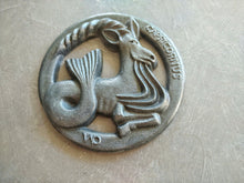 Load image into Gallery viewer, Capricorn zodiac sign resin medallion, Resin applique, upcycled furniture , wall and door pediments
