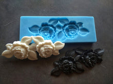 Load image into Gallery viewer, Silicone mold for roses bush, flower mold, floral embellishment, upcycled furniture, Furniture Appliques
