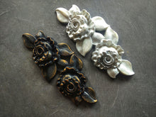 Load image into Gallery viewer, Silicone mold for roses bush, flower mold, floral embellishment, upcycled furniture, Furniture Appliques
