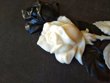 Load image into Gallery viewer, Rose with stem silicone mold 11.4in (29cm) high for your DIY art projects
