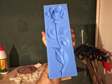 Load image into Gallery viewer, Rose with stem silicone mold 11.4in (29cm) high for your DIY art projects
