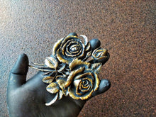 Load image into Gallery viewer, Roses Bush silicone mold, molds for resin, concrete molds, furniture appliques, flower moulds
