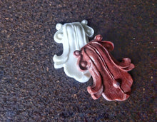 Load image into Gallery viewer, Silicone mold for furniture decorative overlay, furniture appliques, DIY art project, mold for clay, mold for resin
