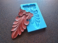 Load image into Gallery viewer, Silicone mold for acanthus furniture applique, furniture embellishment, mold for clay, mold for resin, concrete mold, acanthus elements
