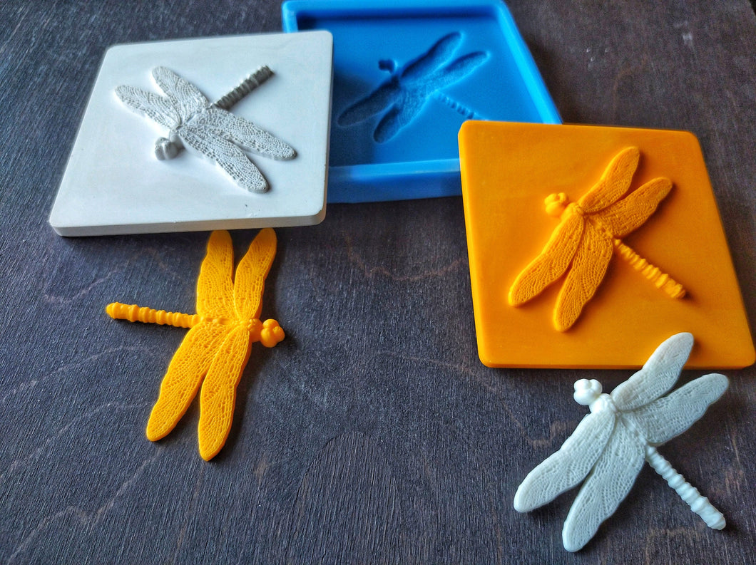 Dragonfly tile mold , Silicone mould , dragonfly applique , concrete mold , cement mold , backsplash tiles, mold for resin