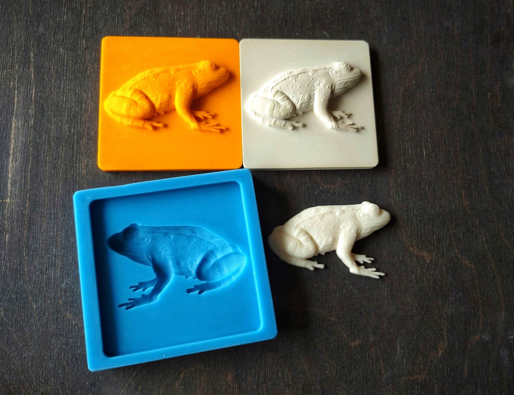 Frog tile mold, Silicone mould, toad applique , concrete mold , cement mold , backsplash tiles, mold for resin, frog moulding