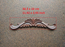 Load image into Gallery viewer, Silicone mold for ornate pediment 30cm long, furniture appliques, wall pediments, ornate pediments, mold for resin, mold for concrete, mouldings
