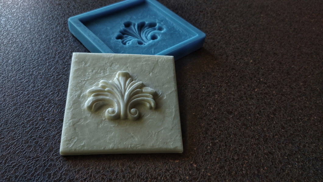 Antique ornament 3D tile mold, Silicone mould, antique applique, concrete mold, cement mold, vintage tiles, antique tiles, mould for resin