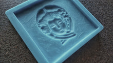 Load image into Gallery viewer, Antique woman cameo 3D tile mold, Silicone mould, cameo applique, concrete mold, cement mold, vintage tiles, antique tiles, mould for resin
