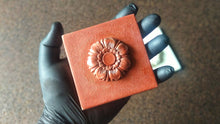 Load image into Gallery viewer, Silicone mold for tile with 3d flower , Silicone mould , flower applique , concrete mold , cement mold , vintage tiles
