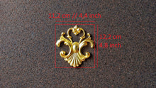 Load image into Gallery viewer, Vintage resin applique for furniuture makeover, wall pediment, furniture appliques, resin overlays, furniture  embellishment
