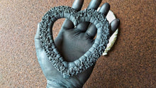 Load image into Gallery viewer, Heart shaped resin floral wreath, resin castings, wall decor, furniture appliques, furniture embellishment
