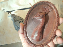 Load image into Gallery viewer, Peacock Medallion in frame Silicone Mold for Resin, Clay, Concrete, Plaster, DIY Craft Making 15x10.5x2.2 cm
