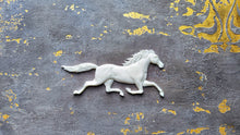 Load image into Gallery viewer, Horse resin overlay 22x10cm (8.6x3.9in), furniture appliques, running mustang overlay
