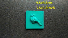 Load image into Gallery viewer, Silicone mold for 3d tiles with pigeon bird applique 9.8*9.8cm / DIY tiles, tiles with animals, 3d tiles
