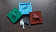 Load image into Gallery viewer, Silicone mold for 3d tiles with pigeon bird applique 9.8*9.8cm / DIY tiles, tiles with animals, 3d tiles
