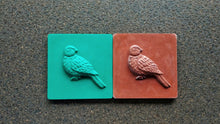 Load image into Gallery viewer, Pigeon 3D square tile 10x10cm (3.9in), vintage tiles, backsplash tiles, textured tiles, antique tiles, Jesmonite decors, resin tile
