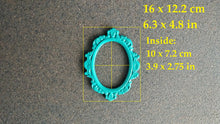 Load image into Gallery viewer, Vintage photo frame silicone mold 16x12cm, silicone mould for photo frames castings, molds for resin frames, moulds for plaster frames
